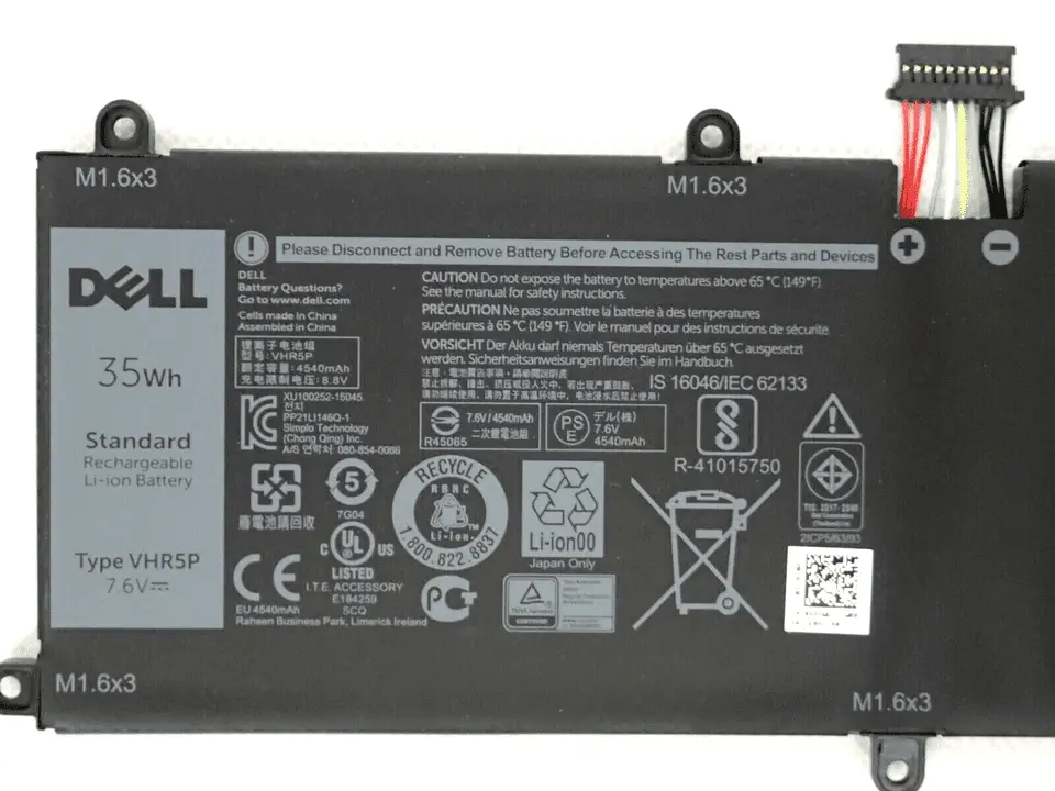 Pin laptop Dell T04E001