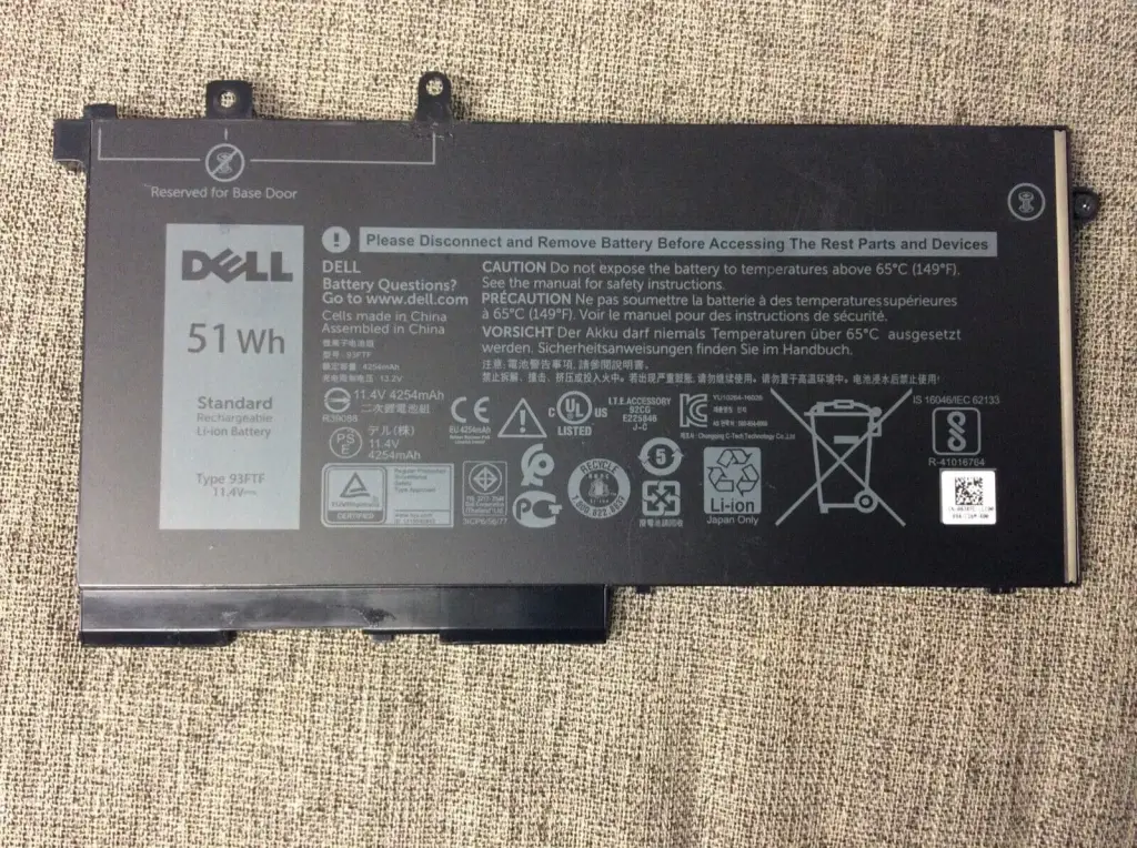 Pin dùng cho laptop Dell DV9NT