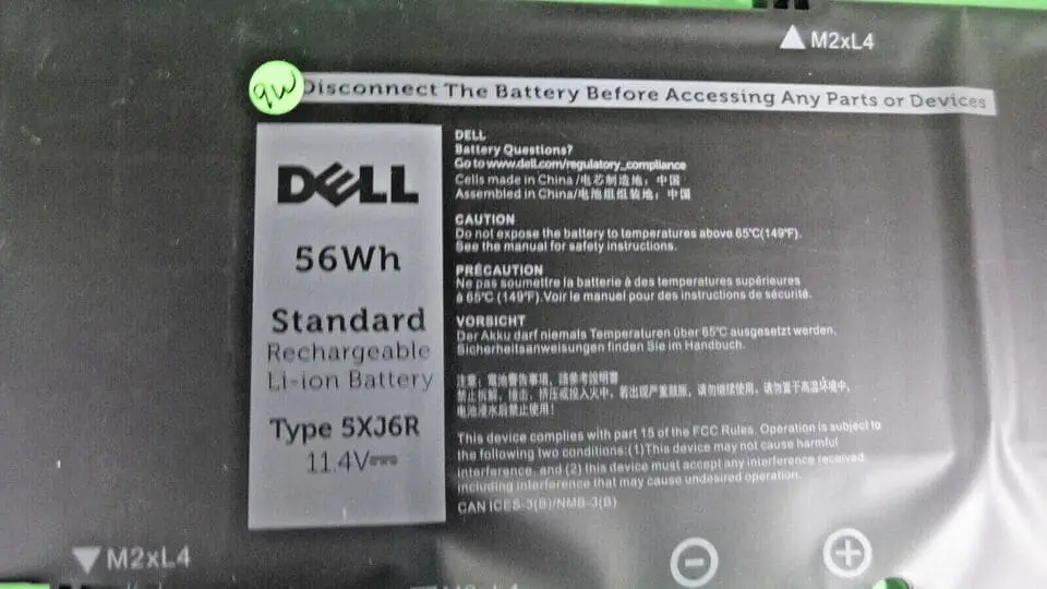 Pin laptop Dell 01RR3