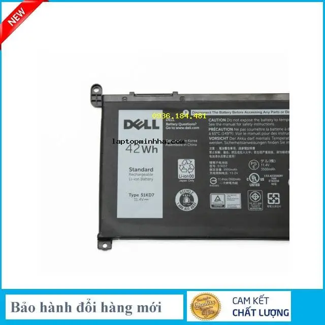 Pin laptop Dell P26T001