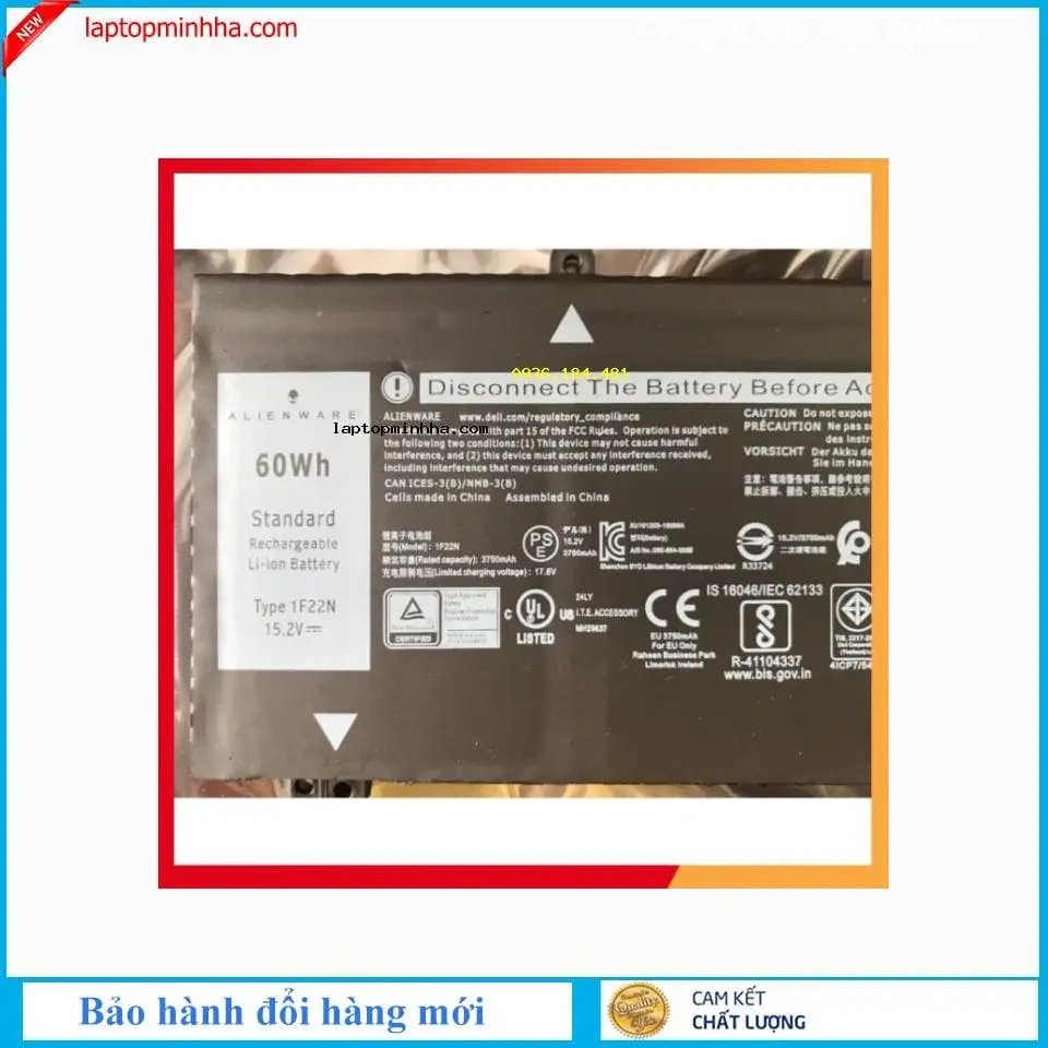 ảnh phóng to đại diện của  Pin laptop Dell P79F