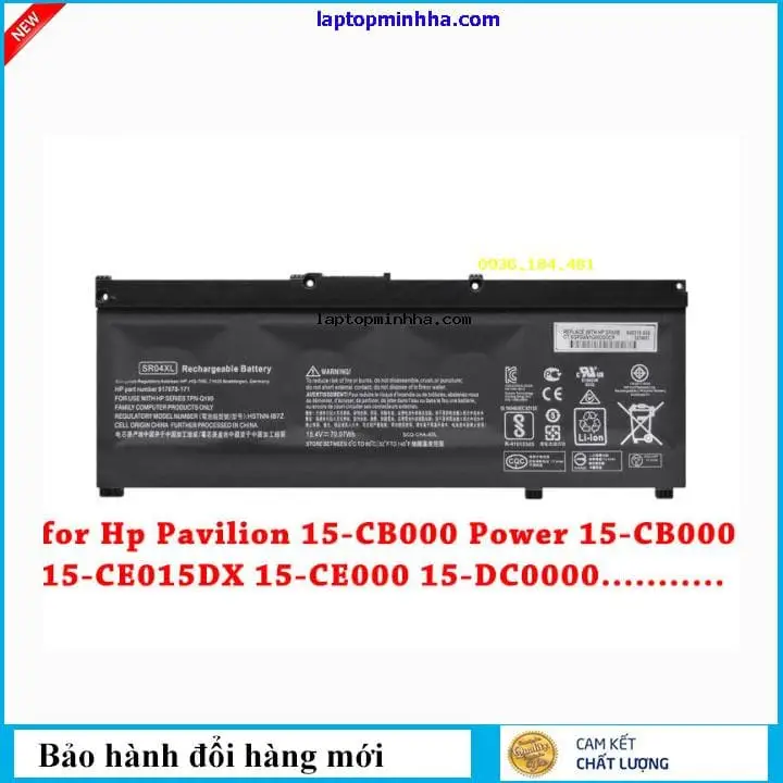 Pin laptop HP Omen 15-DC2010NR