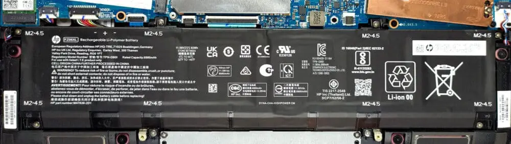 Pin laptop HP Spectre X360 16-F0023DX