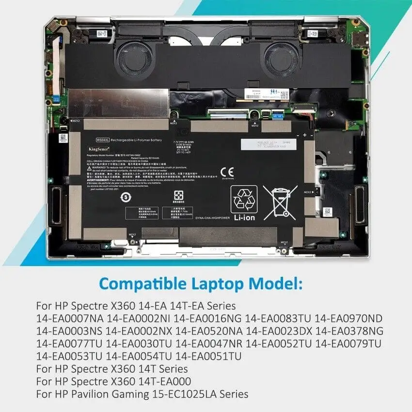Pin dùng cho laptop HP Spectre X360 Convertible 14-EA0704NW