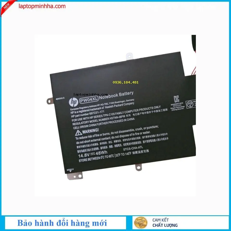 Pin dùng cho laptop HP Spectre XT TouchSmart Ultrabook 15-4011NR