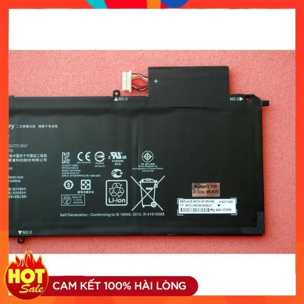 Pin laptop HP Spectre X2 12-A009NF