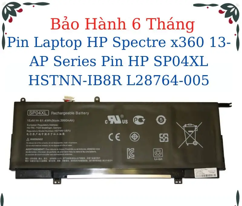 Pin laptop HP Spectre X360 13-AP0180ND