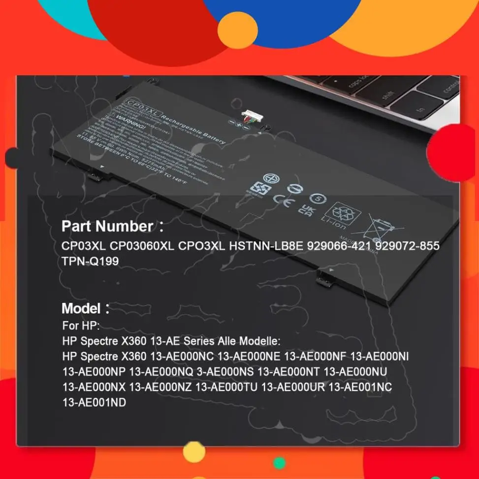 Pin laptop HP Spectre X360 13-AE002NQ