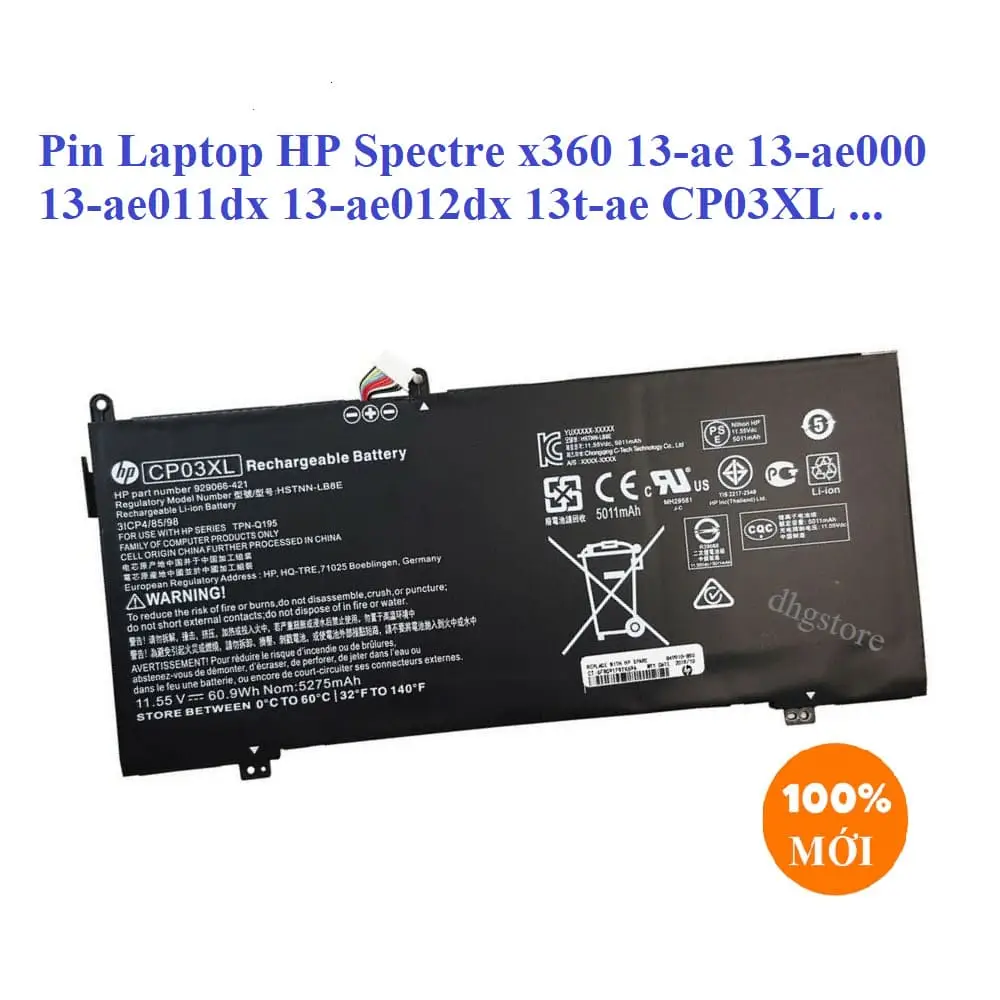 Pin dùng cho laptop HP Spectre X360 13-AE005NX