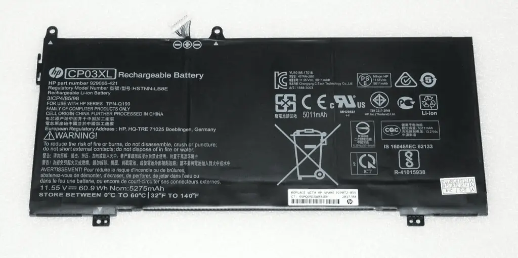 Pin laptop HP Spectre X360 13-AE005NX