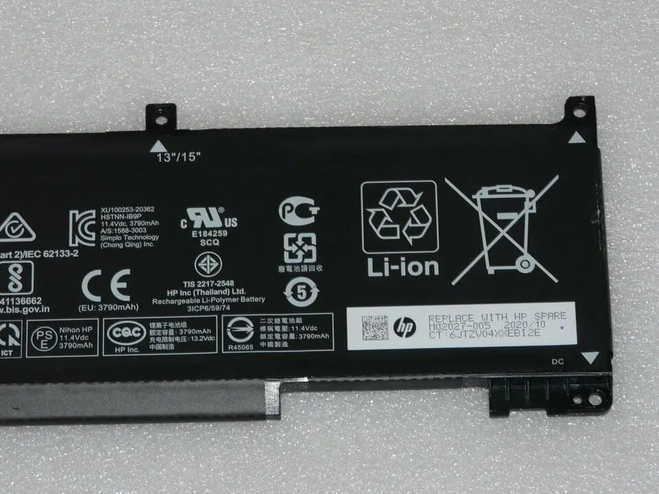 ảnh phóng to đại diện của  Pin laptop HP M01524-171