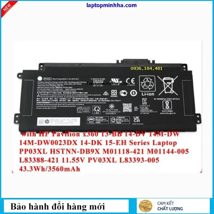 Ảnh pin HP 14-DV1350ND