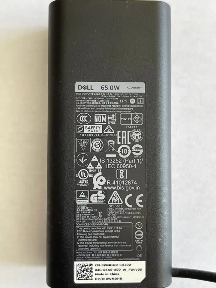 Sạc laptop Dell 02YK0F