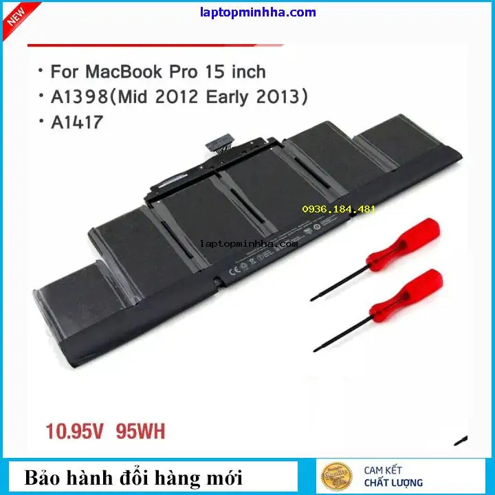 Pin Macbook A1398 Early 2013