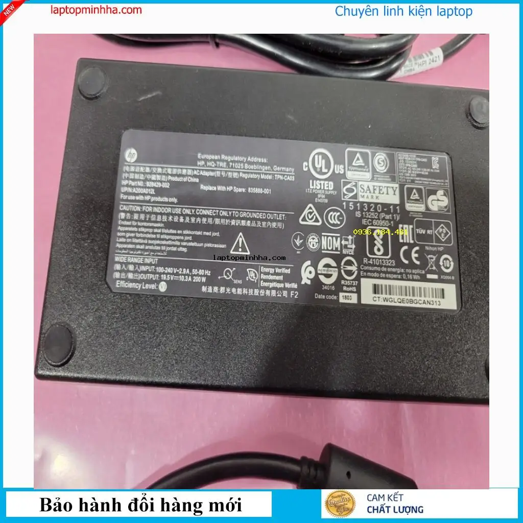 Sạc laptop hp 15-DH0009TX