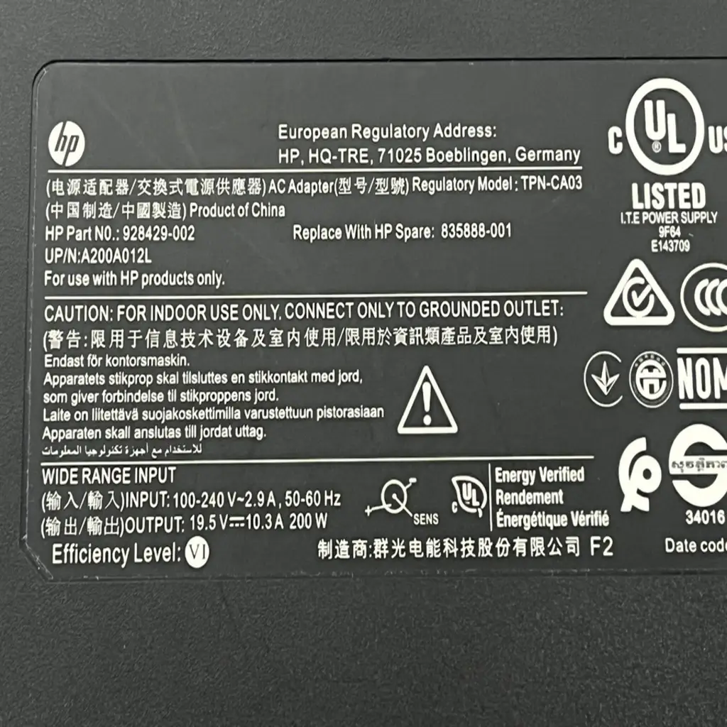 Sạc laptop hp 15-DC0001NG