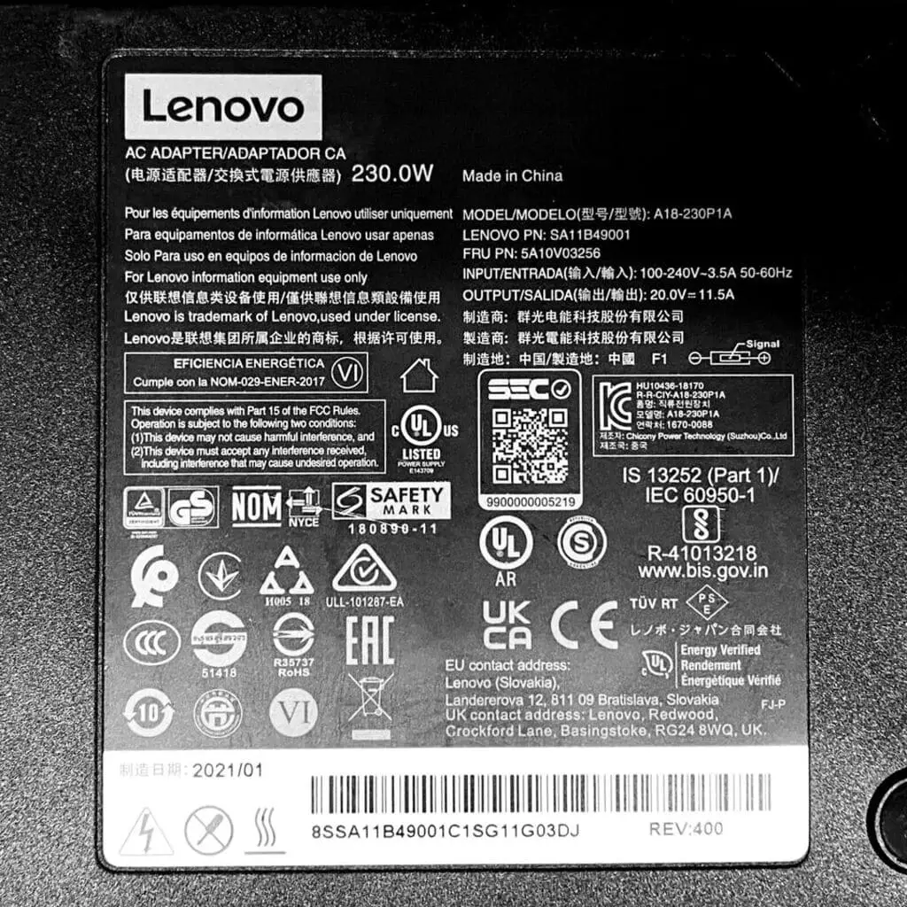 sạc dùng cho laptop Lenovo Thinkpad E560-20G5 MT