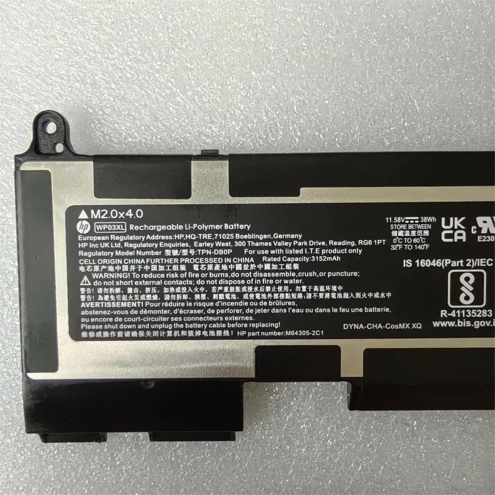 Ảnh pin HP 31CP6/60/75