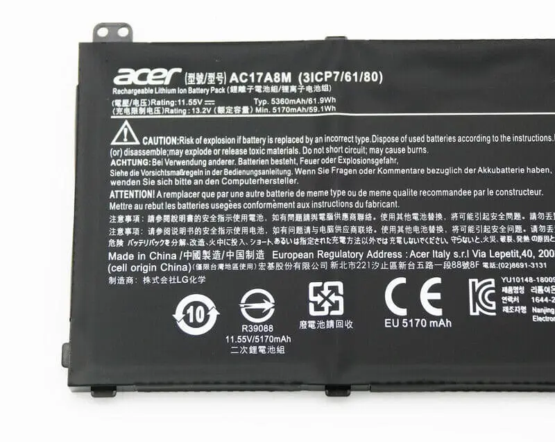 Ảnh pin Acer AC17A8M(3ICP7/61/80)