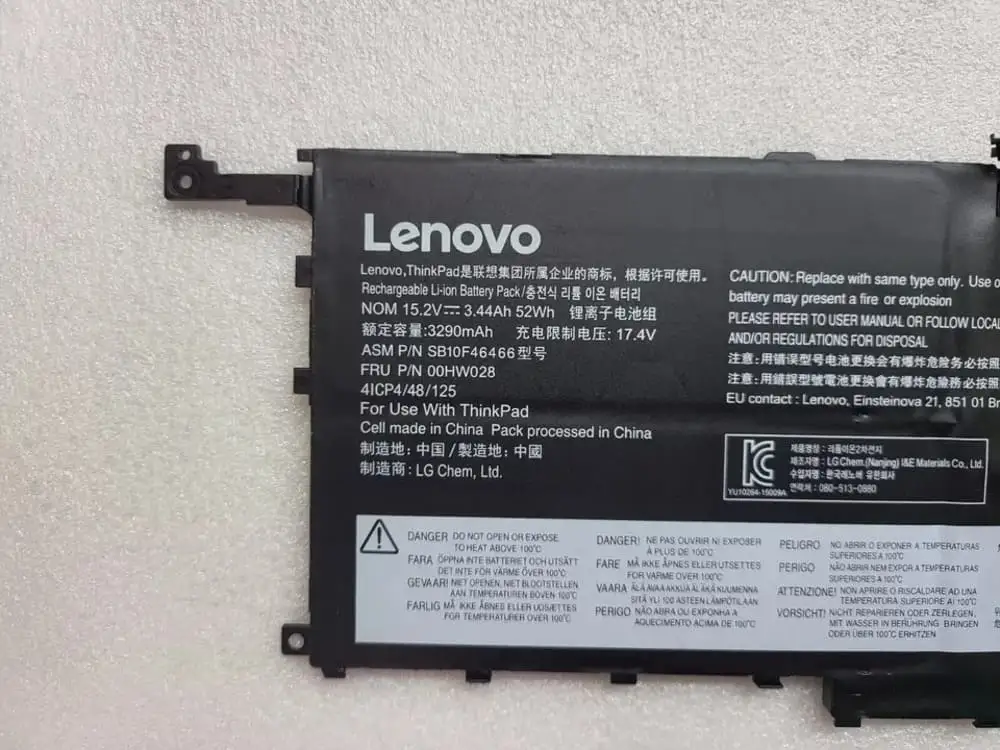 Ảnh pin Lenovo 01AV457