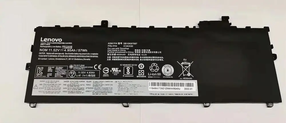 ảnh phóng to đại diện của  Pin laptop Lenovo SB10K97588