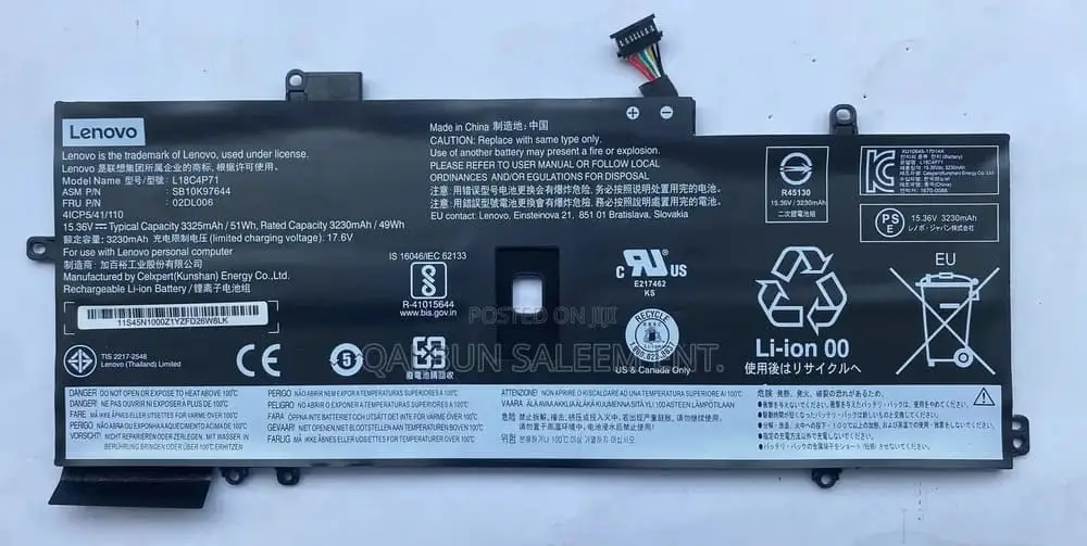 Pin dùng cho laptop Lenovo SB10T83173