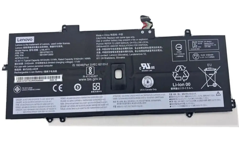 Pin dùng cho laptop Lenovo X1 Carbon 2019 Gen Series