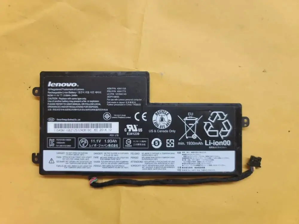 Ảnh pin Lenovo 45N1113