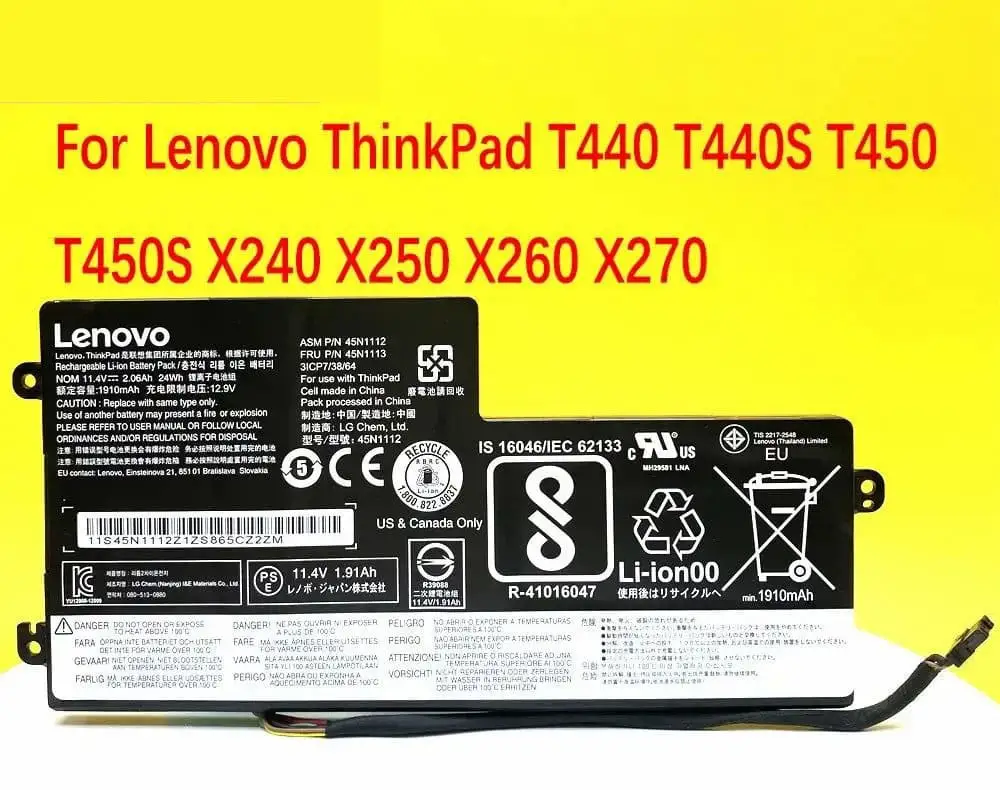 Ảnh pin Lenovo T45