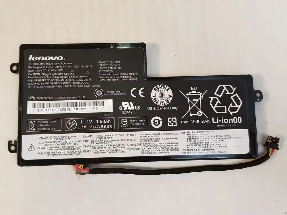 Pin dùng cho laptop Lenovo 45N1112