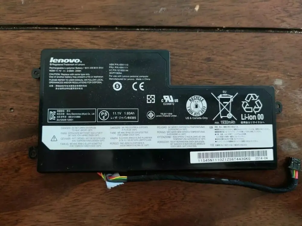 Pin dùng cho laptop Lenovo 45N1110