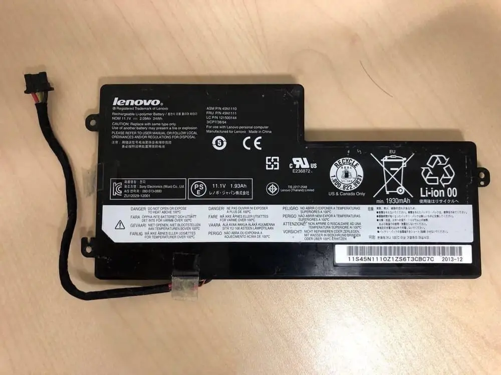 Ảnh pin Lenovo 45N1109