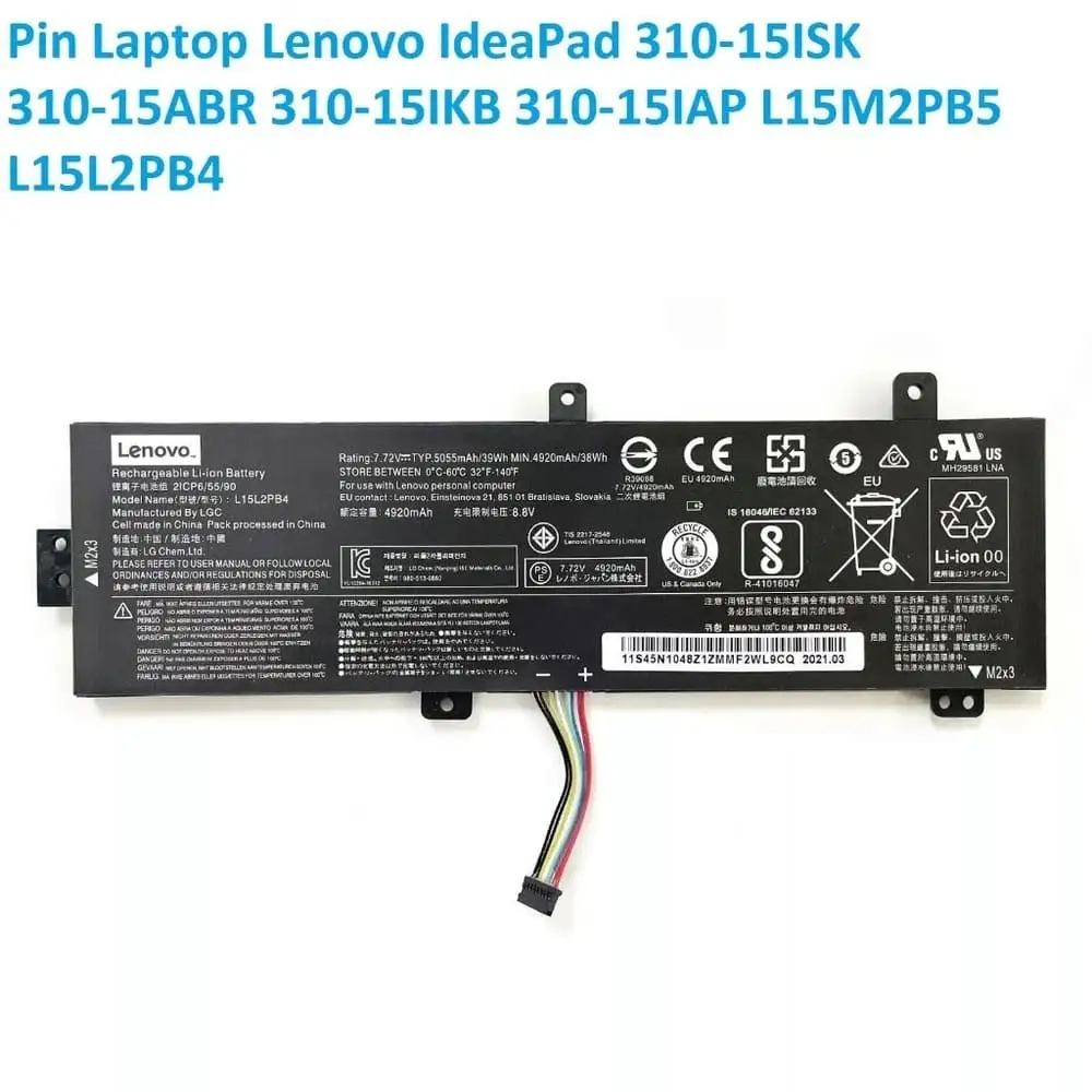 Pin dùng cho laptop Lenovo L15M2PB5