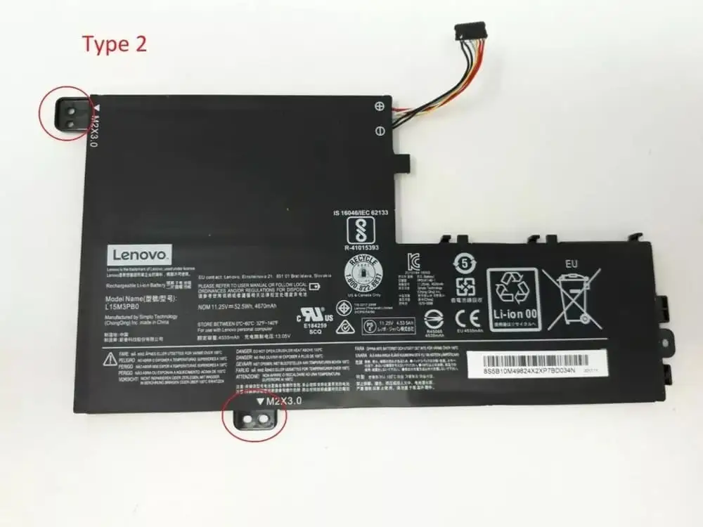 Ảnh pin Lenovo L14L3P21